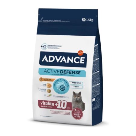 Advance Vitality +10 Tavuklu Kısırlaştırılmış Yaşlı Kedi Maması 1,5 kg