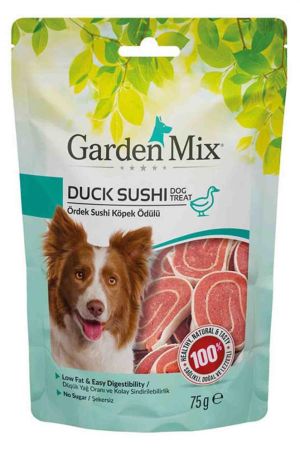 Garden Mix Ördekli Sushi Düşük Yağlı Şekersiz Köpek Ödül Maması 75 Gr