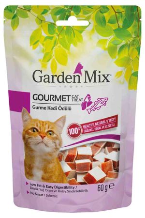 Garden Mix Gurme Düşük Yağlı Şekersiz Kedi Ödül Maması 60 Gr