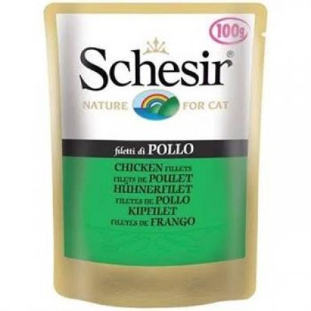 Schesir Tavuklu Fileto Pouch Konserve Yetişkin Kedi Maması 100 Gr