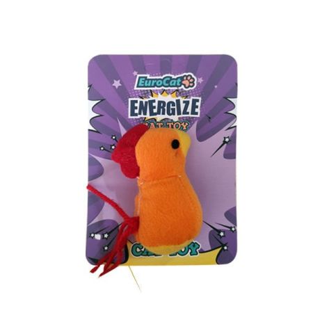 Euro Cat Yumuşak Tavuk Kedi Oyuncağı Turuncu