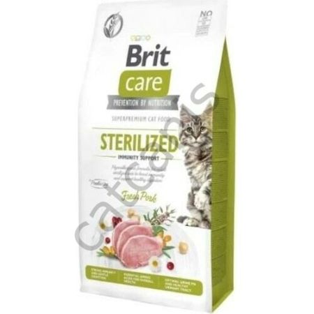 Brit Care Immunity Prebiotik Içerikli Domuzlu Kısırlaştırılmış Kedi Maması 7 kg