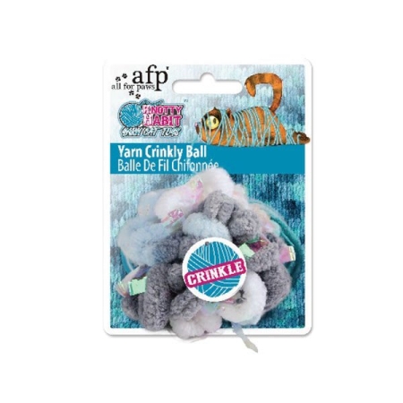 Afp Knotty Habit Yumak Kırışık Top Kedi Oyuncağı Renkli