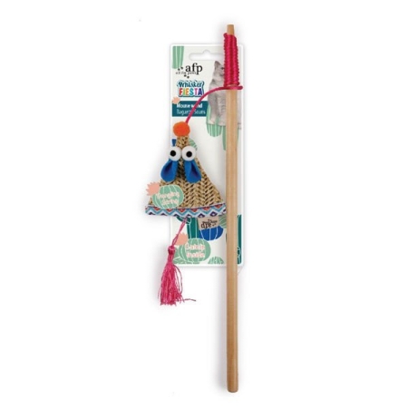 Afp Whisker Fiesta Püsküllü Fare Hasır Kedi Olta Oyuncağı