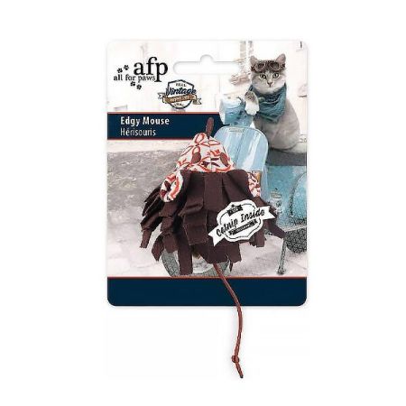 Afp Vintage Cat Edgy Mouse Kedi Otlu Fare Peluş Kedi Oyuncağı