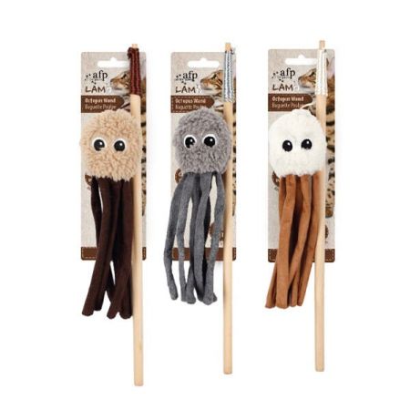 Afp Lambswool Ahtapot Kedi Olta Oyuncağı