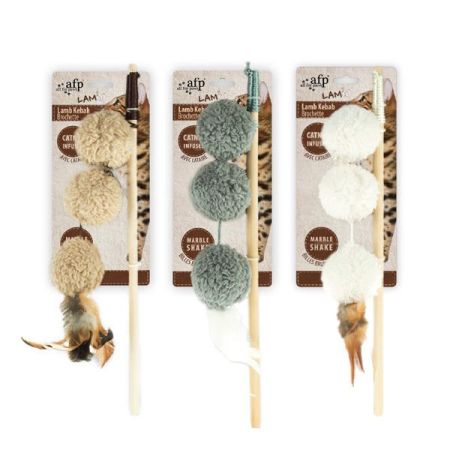 Afp Lambswool Şiş Kebap Kedi Olta Oyuncağı