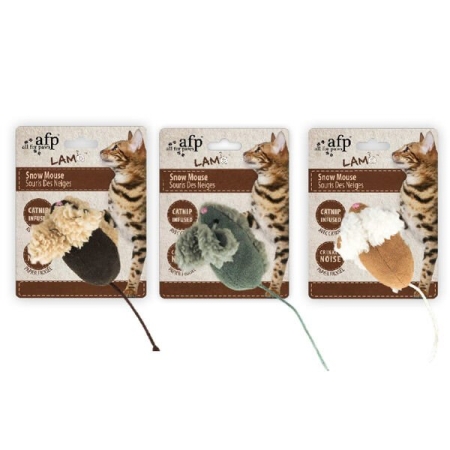 Afp Lambswool Snow Mouse Fare Peluş Kedi Oyuncağı