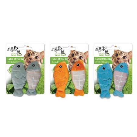 Afp Green Rush Kedi Otlu Balık Peluş Kedi Oyuncağı