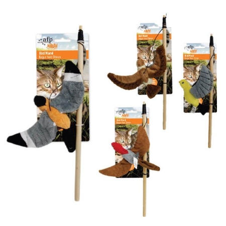 Afp Natural Instinct Kuş Şekilli Peluş Kedi Olta Oyuncağı