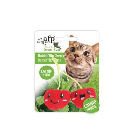 Afp Green Rush Kedi Otlu Kiraz Peluş Kedi Oyuncağı