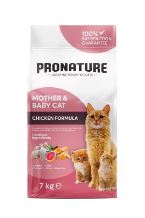 Pronature Mother & Baby Cat Tavuk Etli Anne ve Yavru Kedi Maması 7 Kg