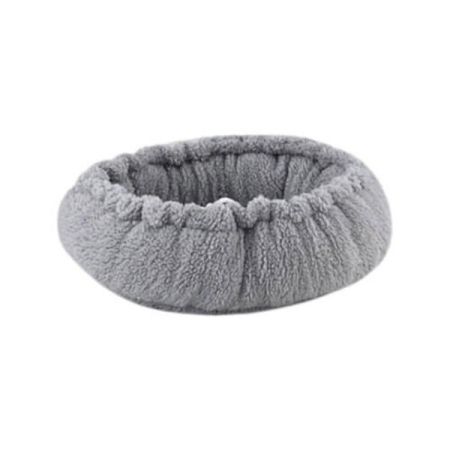 Pet Comfort Sunflower Çift Taraflı Peluş Kedi ve Köpek Yatağı Koyu Gri 60 Cm