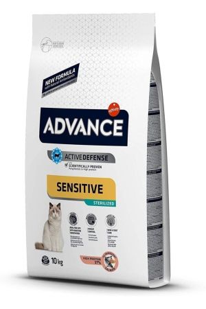 Advance Sensitive Sterilised Somonlu Kısır Kedi Maması 10 Kg