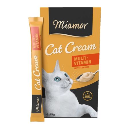 Miamor Cream Multivitamin Krema Kedi Ödül Maması 6 x 15 gr