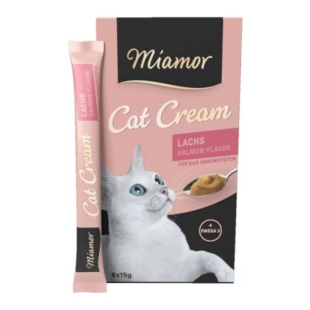 Miamor Cream Somonlu Krema Kedi Ödül Maması 6 x 15 gr