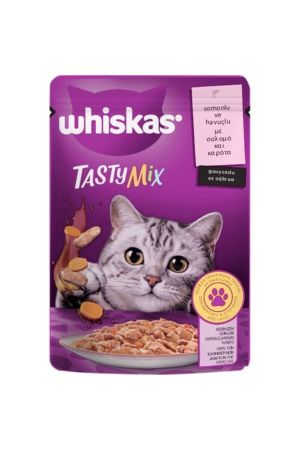 Whiskas Tasty Mix Somon Havuçlu Yaş Mama 28x85g