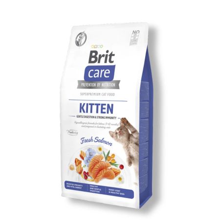 Brit Care Gentle Digestion & Strong Immunity Tahılsız Somonlu Yavru Kedi Maması 2 kg
