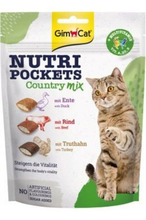 Gimcat Nutri Pockets Country Mix Kedi Ödülü 150 Gr