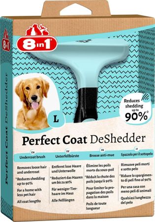 8in1 Perfect Coat DeShedder Furminator Büyük Irk Köpek Tarağı Large