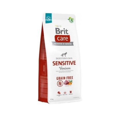 Brit Care Tüm Irklar için Sensitive Geyik Etli Tahılsız Yetişkin Köpek Maması 12kg