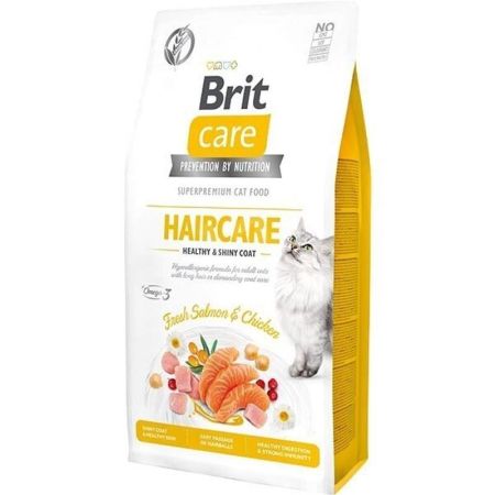 Brit Care Haircare Hypo-Allergenic Deri ve Tüy Sağlığı için Tahılsız Yetişkin Kedi Maması 7 kg