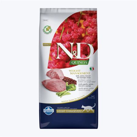 N&D Kinoa Weight Management Light Kuzu Etli Kedi Maması 5 kg