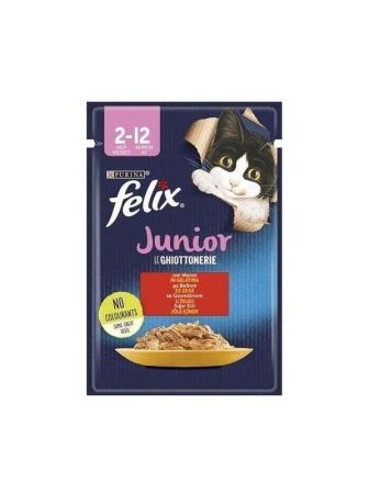 Felix Yavru Kedi Sığır Etli Kedi Yaş Mama 26x85g