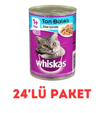 Whiskas Ton Balıklı Kedi Konserve 400 Gr 24'LÜ PAKET