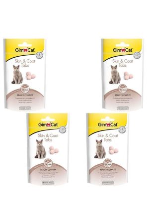 GimCat Skin Coat Deri ve Tüy Sağlığı Kedi Ödül Tableti 4x40gr