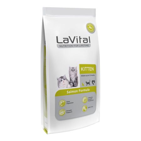 LaVital Kitten Somonlu Yavru Kedi Maması 12 kg