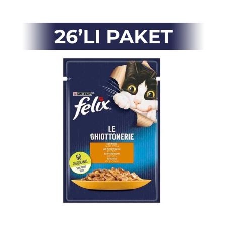 Felix Jöle İçinde Tavuklu Yetişkin Kedi Konservesi 85 gr 26 Adet