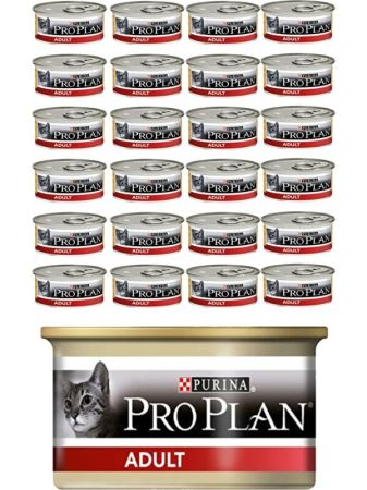 Pro Plan Tavuk Etli Yetişkin Kedi Konservesi 24x85g