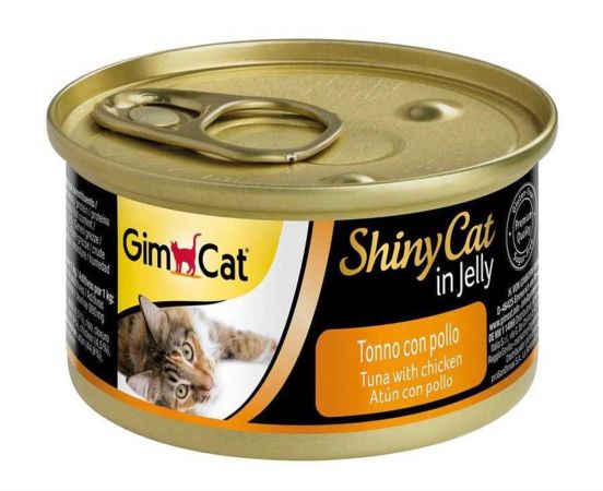 GimCat Shinycat Konserve Kedi Maması Tuna Balıklı Tavuklu 70 Gr (24 Adet)