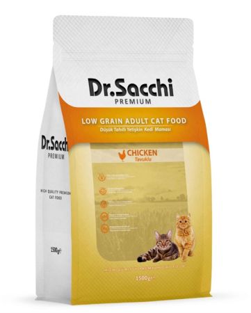 Dr.Sacchi Basic Tavuklu Yetişkin Kedi Maması 1.5 kg