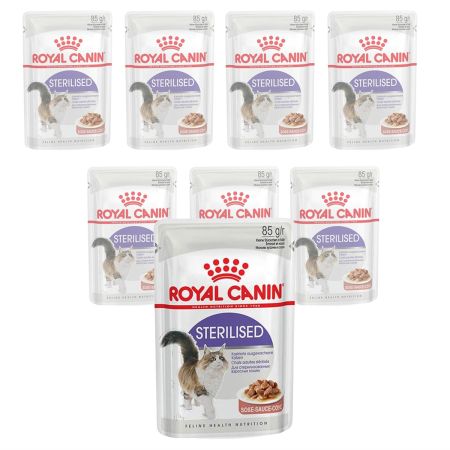 Royal Canin Sterilised Soslu Kısırlaştırılmış Kedi Konservesi 85 Gr (12 Adet)