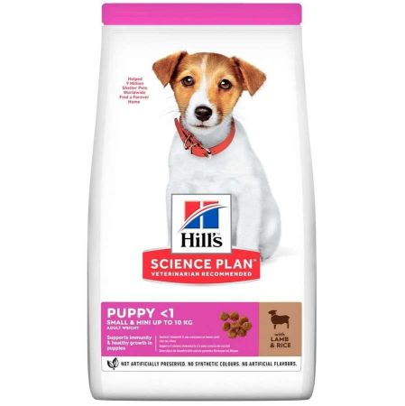 Hills Mini Irk Kuzulu ve Pirinçli Yavru Köpek Maması 1,5 Kg