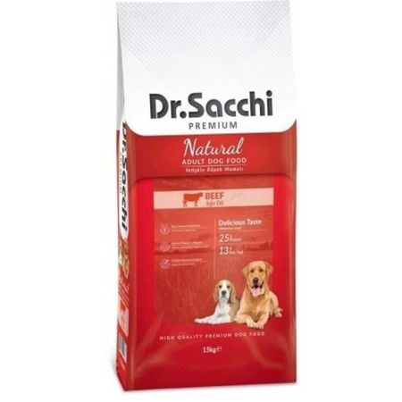 Dr.Sacchi Sığır Etli Yetişkin Köpek Maması 15 kg
