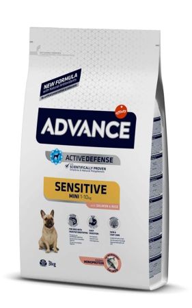 Advance Mini Sensitive Somonlu Küçük Irk Yetişkin Köpek Maması 3 Kg