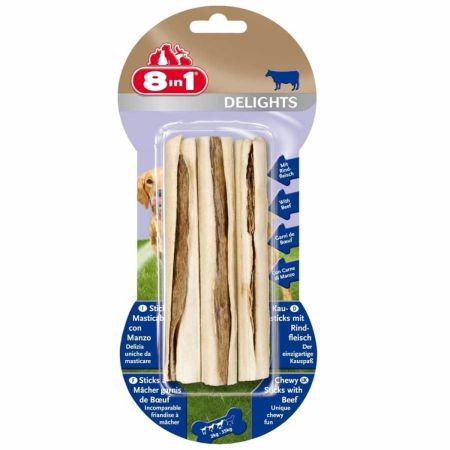 8in1 Delights Biftekli Sticks Köpek Kemiği 75 gr 3 Adet