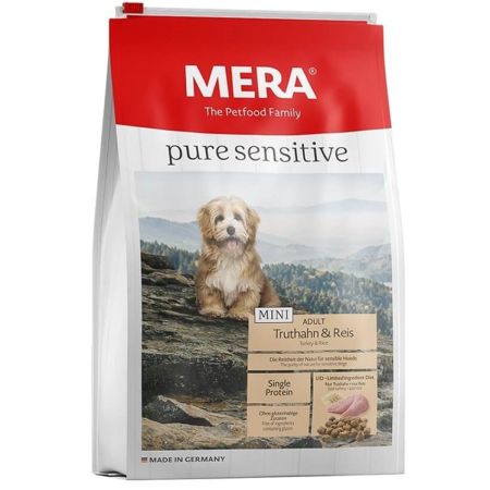 Mera Pure Sensitive Tahılsız Hindili Küçük Irk Yetişkin Köpek Maması  4 Kg