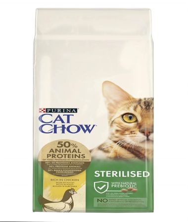 Purina Cat Chow Sterilised Tavuklu Yetişkin Kedi Maması  15 KG