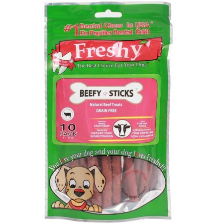 Freshy Beefy Sticks Tahılsız Biftekli Çubuk Köpek Ödülü  10 Adet
