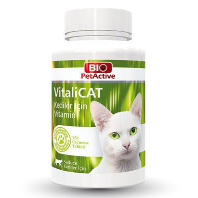 Pet Active Vitalicat Kediler İçin Multivitamin Tableti 150 Adet 75 Gr