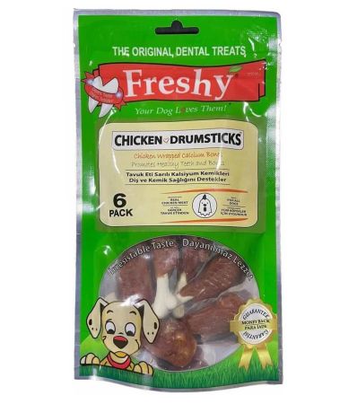Freshy Chicken Drumstick Tavuk Eti Sarılı But Köpek Ödülü  6 Adet