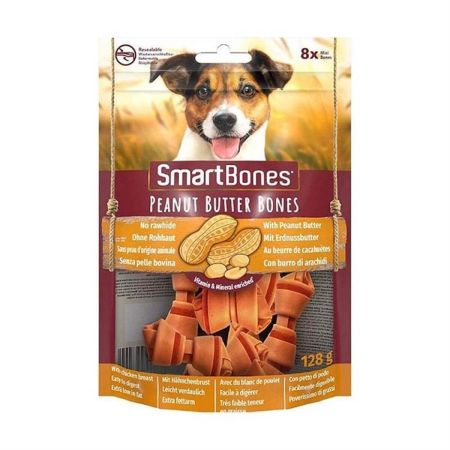 Smart Bones Mini Peanut Butter Fıstık Ezmeli Küçük Irk Köpek Ödülü  8 Adet