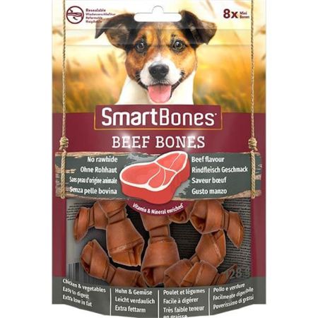 Smart Bones Mini Beef Biftekli Küçük Irk Köpek Ödülü  8 Adet