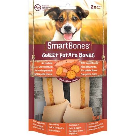 Smart Bones Medium Sweet Potato Tatlı Patatesli Orta Irk Köpek Ödülü  2 Adet