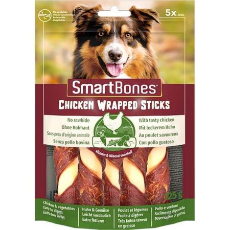 Smart Bones Wrapped Chicken Sticks Medium Tavuklu Köpek Ödülü  5 Adet