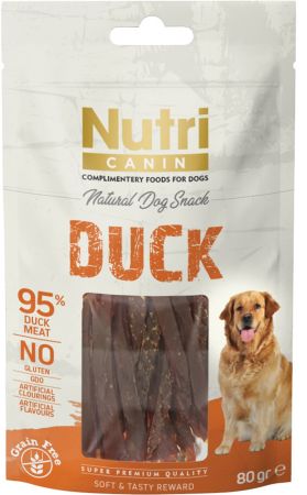 Nutri Canin Duck Tahılsız Ördekli Köpek Ödülü  80 Gr